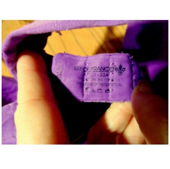 LILY OF FRANCE Ego Boost Bra 32A Purple OR Gray - Picture 6 of 12